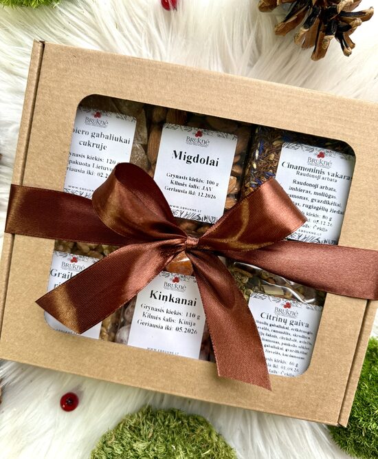 Rinkinys "Riešutų, vaisių ir arbatų rinkinys"