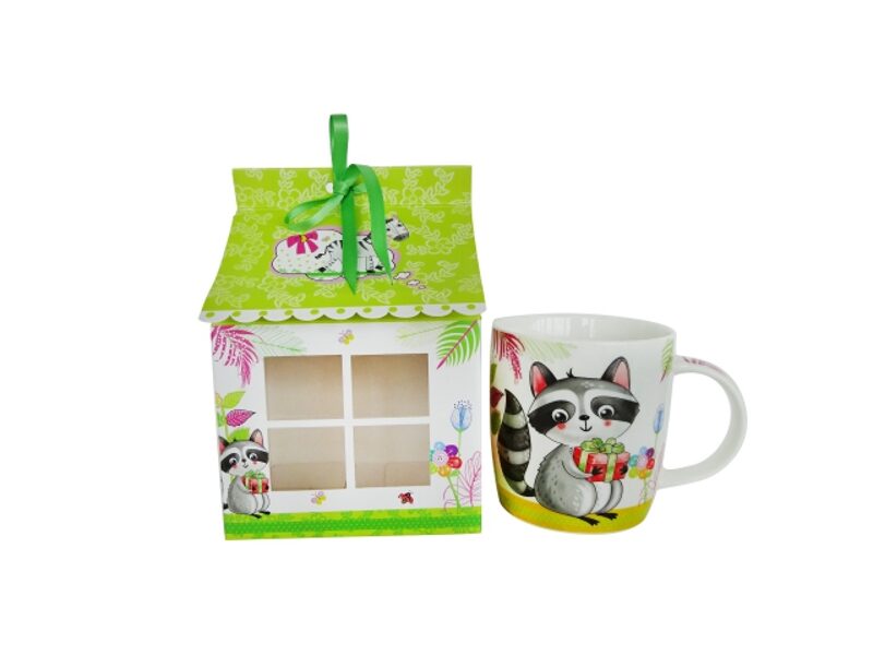 Porcelianinis vaikiškas puodelis "Meškėnas"