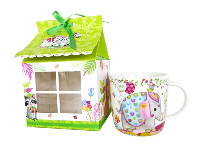 Porcelianinis vaikiškas puodelis "Dramblys"