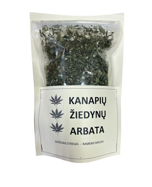 Kanapių žiedynų arbata, 25 g.