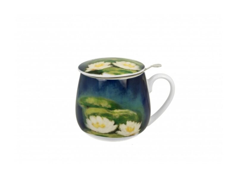 Porcelianinis puodelis su sieteliu "Vandens lelijos"